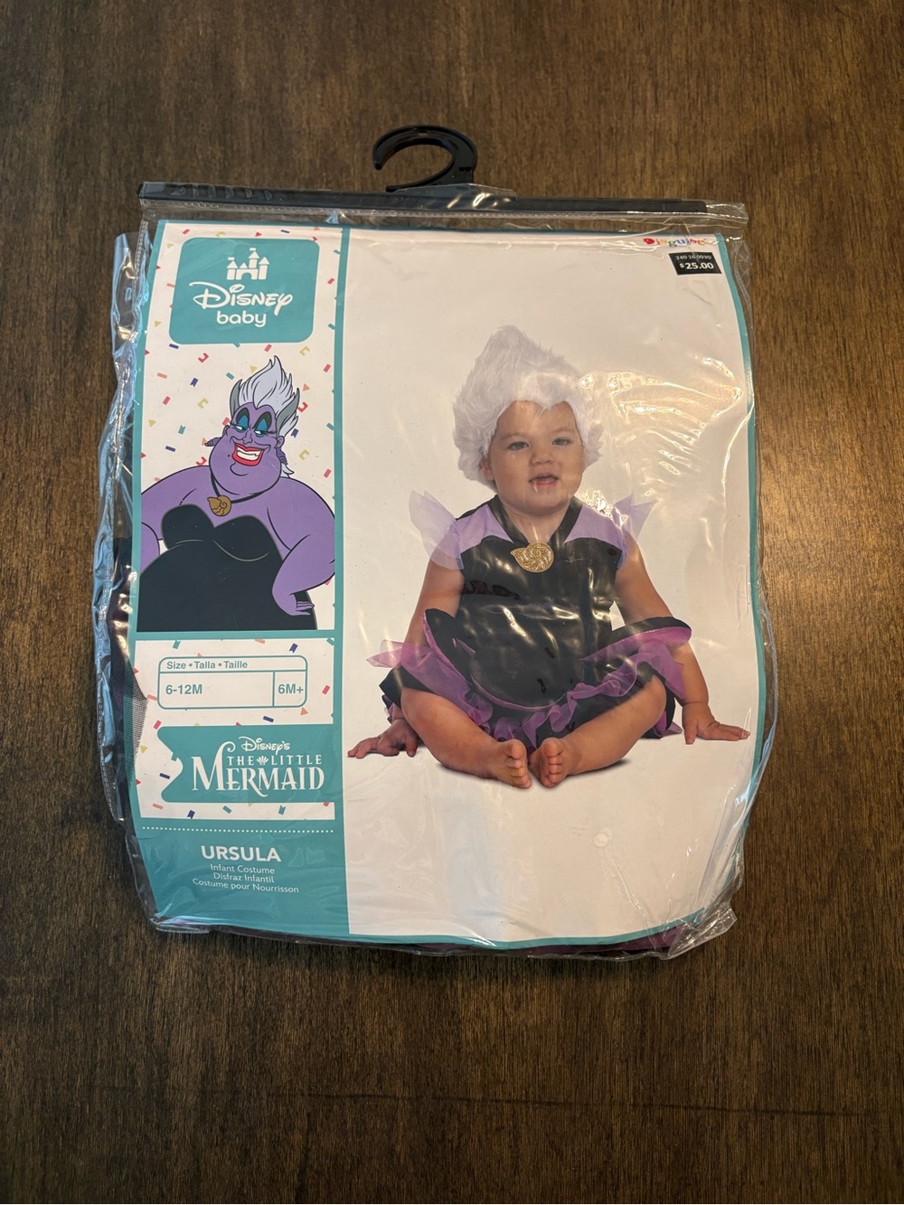 Disney Baby Ursula Infant Costume - Black, Purple & White